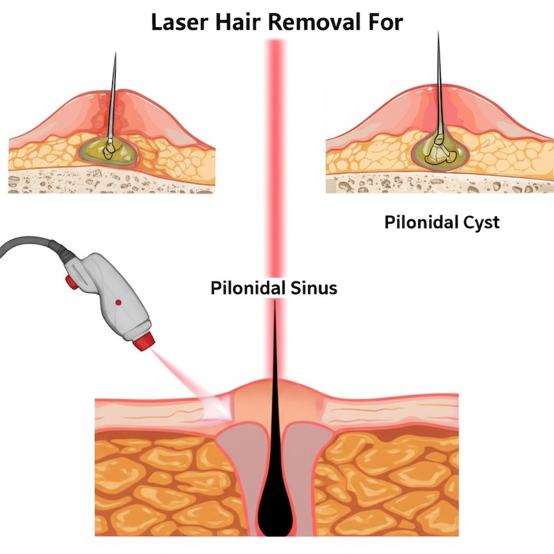 Pilonidal Sinus -Laser Hair Removal